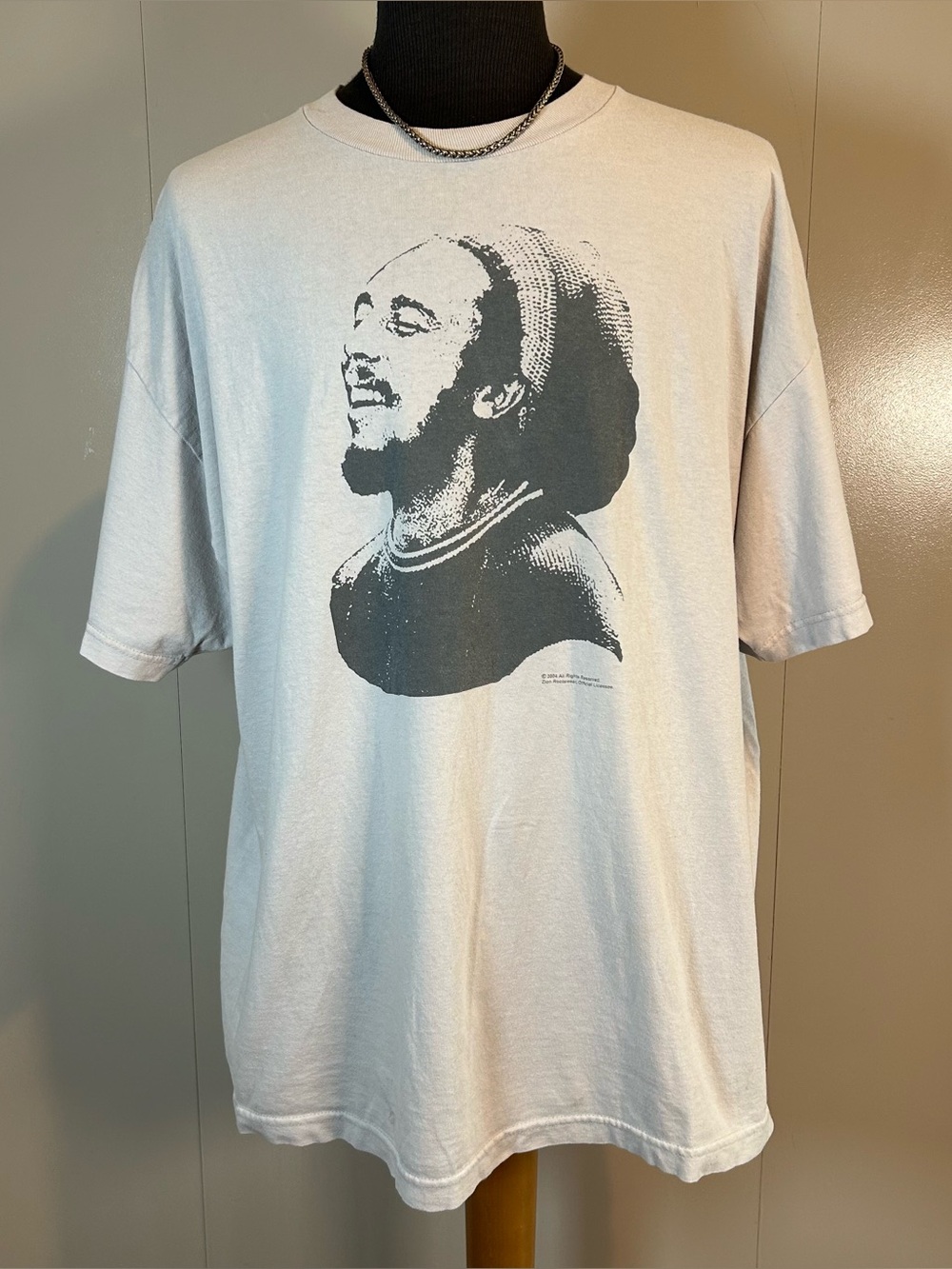 2004 Bob Marley Zion Size 2XL Light Grey “my home is in my head” T-shirt